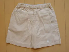 ファミリア familiar 110cm アウトレット 子供服 女の子 ラップ キュロット スカート ベージュ 無地 クマ 春 夏 ★3 ガールズ 女児 キッズ 【中古】 ユーズド リサイクル 古着