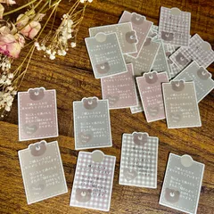 No.61 くまさん×メモ風 ダイカット サンキューシール