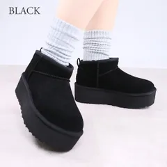 アグ UGG レディース 靴 ブーツ 厚底ブーツ ショートブーツ ムートンブーツ CLASSIC ULTRA MINI PLATFORM 1135092 BLACKのサムネイル
