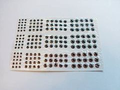 ルアー用 目玉 シール 魚眼 183個 セット 自作ルアーに ステッカー ハンドメイド DIY Atype シーバス ブラックバス メタルジグ
