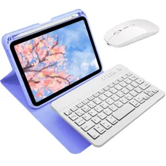 【新着商品】10.9/11イン アイパッド チ キーボード付き ワイヤレス カバー 脱着式 第4/3/2/1世代 Pencil 11 Pro 充電側収納 iPad iPad ビジネス マウス付き ケース ホワイト キーボード 第5/4世代 キーボード 11/i