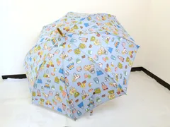 [KO]PIERRE VAUX PARIS　ピエール・ヴォー　傘　カバン柄　水色　フランス製　レディース　長傘　晴雨兼用傘 　手開き　木製ハンドル