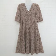 ◇ SpRay PREMIUM スプレイ プレミアム レース 半袖 ロング ワンピース サイズM ベージュ レディース P  【1303070002332】のサムネイル