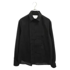 タグ付✨サカイ 24PS マットタフタ スプレッドカラーシャツ 黒色