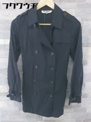 ◇ ◎ NATURAL BEAUTY BASIC ナチュラルビューティーベーシック 長袖 トレンチ コート サイズM ブラック レディース  【1104050008388】