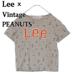 ★スヌーピー公式グッズ★ リー × ヴィンテージピーナッツ LEE × Vintage PEANUTS コットン100％スヌーピーTシャツ 【140】 子供服
