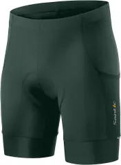 Santic(サンティック) サイクルパンツ メンズ レーサーパンツ サイクリング ロードバイク インナーパンツ 自転車パンツ サイクルウエア パッド付( グリーン,  S)