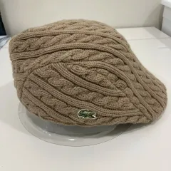 (ヴィンテージ) ラコステ ニット ハンチングキャップ