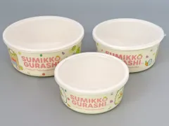 【中古】食器 ピンク ようこそ!たべもの王国 バンブーファイバーおかずケース3点セット 「すみっコぐらし」