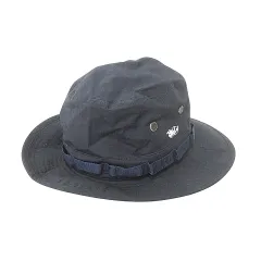 ステューシー STUSSY × フラグメント FRAGMENT 美品 boonie hat ハット 帽子 日本製 紺 ネイビー ★AA★のサムネイル