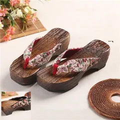 下駄 花柄 和柄 コスプレ 浴衣下駄 鼻緒サンダル ヒール 夏祭り レディース 甚平 花火大会 盆踊り 温泉 滑り止め 普段履き 痛くない#goodem377372