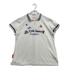 中古 レディース ルコックスポルティフ le coq sportif 半袖ポロシャツ L 白 ホワイト