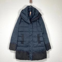 YOSOOU ヨソオウ/ダウンコート/2/ショールカラー バイカラー ネイビー