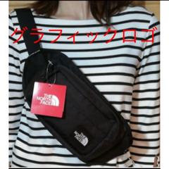 【未開封新品】ノースフェイス　ボディーバッグ　グラフィックロゴ　2L ブラック