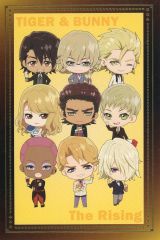 [중고] 엽서 집합 (미니 캐릭터) 호일 누르기 엽서 [극장판 TIGER & BUNNY The Rising × 노래방의 철인] 팩 플랜 특전