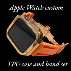 RO カスタム セット アップルウォッチバンド ラバーベルト Apple Watch カバー ケース メンズ レディース 38mm 40mm 41mm  42mm44mm45mm46mm49mm
キラキラ　極艶コーティング　シリコンバンド