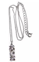 [Used] Silverware, Rings, Accessories: Plumeria Hawaiian Jewelry Square Plate Necklace "Disney x LARA Christie"