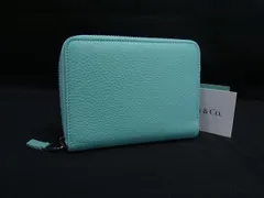 ■新品■未使用■ TIFFANY＆Co ティファニー レザー ラウンドファスナー  財布 ウォレット 札入れ ティファニーブルー FK8454のサムネイル