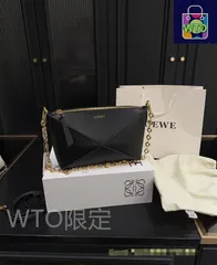 LOEWE チェーンショルダーバッグ ブラック