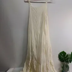 レディース アイボリー ロング丈ワンピース 90 サイズ 夏 2507016