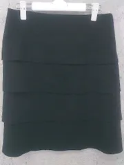 ◇ Reflect リフレクト 膝下丈 フレア スカート 11 ブラック *  【1002799574969】