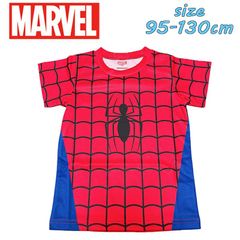 MARVEL SPIDER MAN スパイダーマン なりきり 半袖 Tシャツ アニメ キッズ 子供服 カットソー メッシュ プリント 男の子/男児 こども インパ (221112509-12)