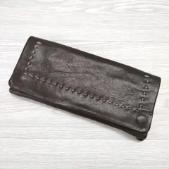 [新品•未使用] eb.a.gos エバゴス　キャンパス×レザー三折り財布 期間限定価格】エバゴス ebagos ゴートレザーメタリック加工 三