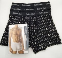 Calvin Klein(カルバンクライン)  コットンストレッチ ボクサーパンツ ブラック 3枚組 メンズボクサーパンツ 男性下着 U2662
