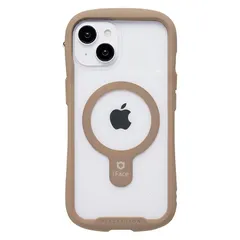 iFace MagSafe 対応 Reflection iPhone 15/14/13 ケース MagSynq クリア 強化ガラス (ベージュ)【アイフェイス スマホケース マグセーフ 耐衝撃 透明 iphone15 iphone14 iphone13 カ