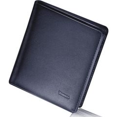 財布 メンズ 二つ折り 薄い ミニ財布 3色 レザー 二つ折り財布 小銭入れ付き ボックス型 薄型QB-mini