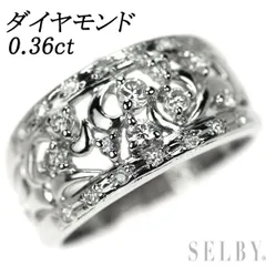 Pt900 ダイヤモンド リング 0.36ct