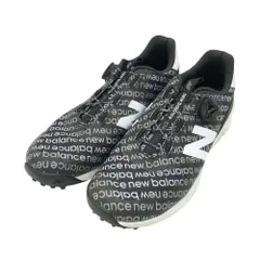 NEW BALANCE GOLF ニューバランス UGBS574B BOA スパイクレス ゴルフシューズ 総柄 ブラック系 26.5 [240101466595] ゴルフウェア メンズ ストスト