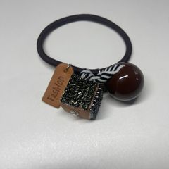 ヘアゴム　茶色