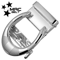ベルト バックルのみ 穴なし オートロック メンズ 35mm 穴なしベルト 金具 交換 替え 無段階 単品 金属バックル 3.5cm B-508sv