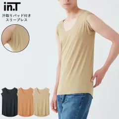 【メール便送料無料】 GUNZE YG in.T メンズ Ｔシャツ専用 汗取りパッド付き スリーブレス シャツ カットオフ グンゼ インティー ＃W2Q2 01-YV2418[M便 1/2]
