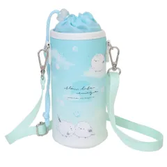 ペットボトルホルダー ショルダー付き保冷ボトルケース スローライフエナガ クーリア アウトドア水筒 かわいい グッズ 