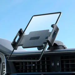 【特価商品】車 タブレットホルダー ダッシュボード用 ipad ipad ホルダー 超強力粘着ゲル+真空吸盤 【2024年最新改良型】車載 360度回転 車載ホルダー 自由調節 取り付け簡単 吸盤式 142-275mm 全機種対応 Elnicec 日本語説明書