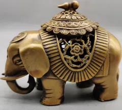 銅 細工 古象首香炉 四足獣紋炉 仏具 香道具 茶道具 装飾品 置物 2025年最新】象 香炉の人気アイテム - メルカリ