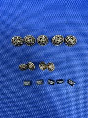 中学生用！全国共通学生服ボタンと金属製裏ボタンのセット