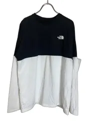 【中古】THE NORTH FACE ザノースフェイス NT82384 長袖　Ｔシャツ　ロンＴ　ロングスリーブバイカラードヌプシティー ブラック×ホワイト Ｓ 44839010