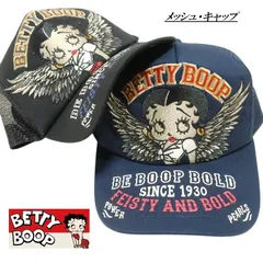 ベティーブープ ベティブープ ベティちゃん グッズ ウイング/翼 ベティ・ブープ betty boop メッシュ/キャップ/帽子/野球帽 刺繍 通販 メンズ/レディース キャラクター ブラック/ネイビー BBN-2531 ネバーマインド