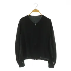 ボーダーズアットバルコニー BORDERS at BALCONY シルクブルゾン ジャケット ジップアップ 38 ブラック /MY ■OSのサムネイル