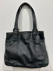 中古美品正規品　COACH コーチ　トートバッグ　レザー　ブラック