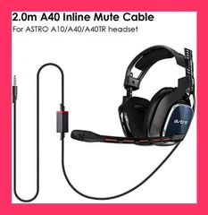 【スタッフおすすめ！】YARENKA A10 A40 交換用ケーブル 2.0M A40 インラインミュートケーブルコード Astro A10/A40 ゲーミングヘッドセット Xbox One Ps4コントローラーヘッドホンオーディオ延長ケー