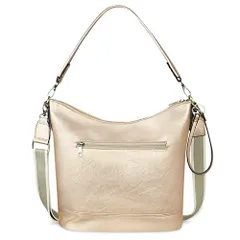 ゴールド [FUKUYIN] ショルダーバッグ レディース 3WAY レザー トートバッグ 鞄 レディース 大容量 肩掛け 斜め掛けバッグ 3本ストラップ 付き おしゃれ シンプル 軽量 通勤 通学 ギフト ゴールド