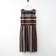 【値下げ】マッキントッシュフィロソフィー MACKINTOSH PHILOSOPHY コットンリネンノースリーブワンピース38/ブラウン◇【2400030078471】のサムネイル
