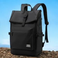 ビジネスリュック リュック がま口 レディース メンズ USB 軽量 防水 パソコン PC バックパック 新作 黒 新品