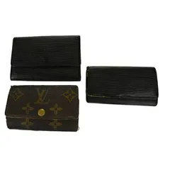 【中古】 3点セット ルイヴィトン LOUIS VUITTON ミュルティクレ 4連 6連 キーケース エピ ノワール モノグラム レザー 07MK436