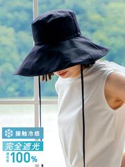 【ネコポス送料無料】Wpc 接触冷感 つば広 ハット メンズ レディ―ス ストラップ 春 夏 あごひも おしゃれ UVカット率100％ 遮光率100％ UPF50＋ 紫外線対策 W127-001-103