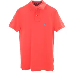 POLO RALPH LAUREN ポロラルフローレン 半袖 カスタムスリムフィット ポロシャツ XS レッド系 メンズ 古着